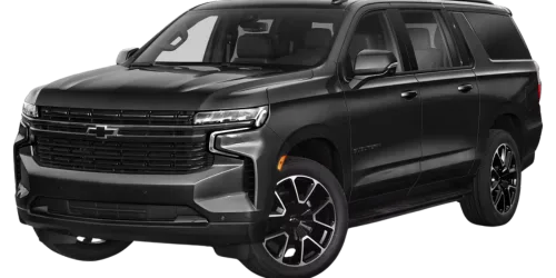 Black Chevrolet Suburban executive SUV from Lowcountry Luxury Limo's Charleston SC fleet